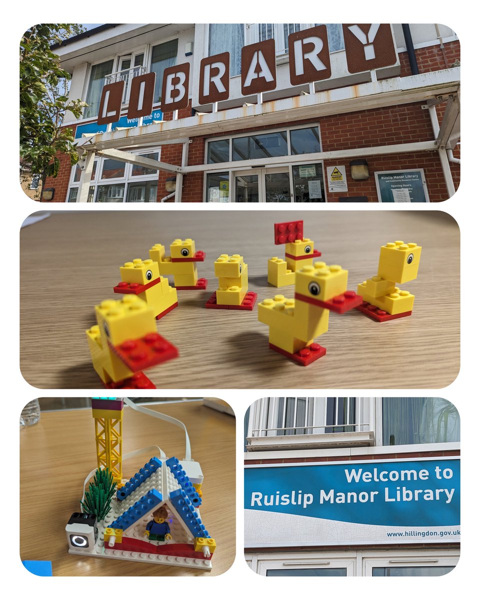 UKLegoDuck's tweet photo. Summer holiday #fun with #legointhelibrary using #spikeessential at @hillingdon_libraries (Ruislip Manor)
On the #LEGO tour, plenty of fun for the staff & the public sessions afterwards Looking forward to seeing more sessions in the library soon!
@Getech_Schools https://t.co/YIDIbQu2eF