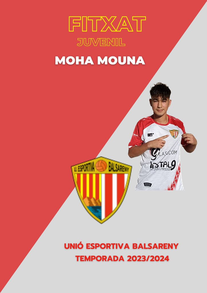 UEBalsareny (@uebalsareny) on Twitter photo Un nou jugador pel juvenil de l Unió Esportiva Balsareny. Poc a poc anem completant la plantilla. I això fa molt bona pinta. Un nou jugador pel juvenil de l Unió Esportiva Balsareny. Poc a poc anem completant la plantilla. I això fa molt bona pinta.