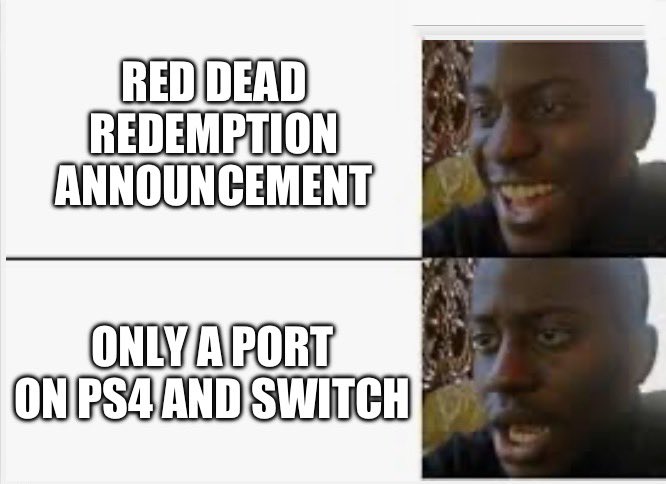 DomTheBomb's tweet photo. Me waking up to see the Red Dead Redemption News… https://t.co/gaDSoYD2BC