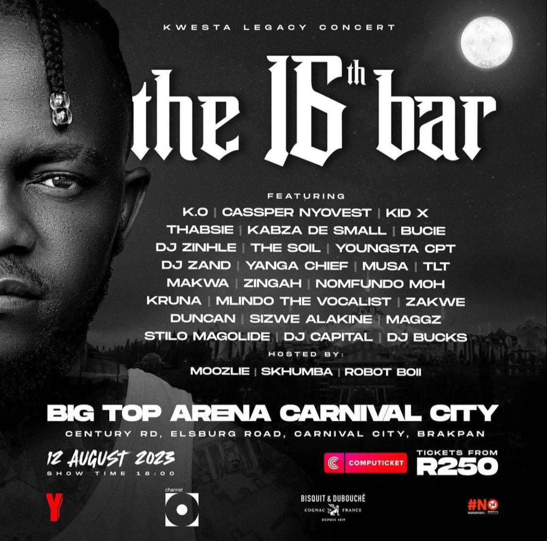 ChubbyBunny6b's tweet photo. Sobe sidedela umzimba strong on the 12th of August๐๐ฅ #16thBar with @KwestaDaKAR
Ticket sale:https://t.co/4GF243hqXR https://t.co/oKvudN4yZM