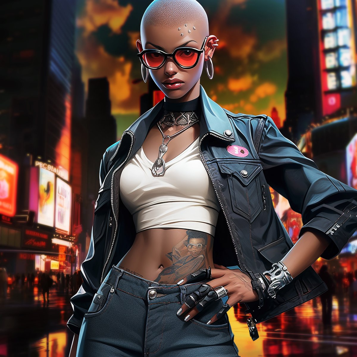 PFra411's tweet photo. @The_DailyAi Dangerously seductive Ninji style Inspired by : #vegas #tokyo #nyc #mobstergang #badgirls #style #woman #00s #night #neons #lights  more 👉https://t.co/Ta9ZOb6As6 #aiartcommunity #AIart #midjourney #niji #PromptAlchemists #Promptshare https://t.co/EccAmytnuA
