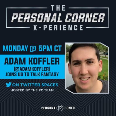 personalcorner's tweet photo. .@AdamKoffler will be joining the PCX TONIGHT at 5 PM CT. 👀💯

Make sure to set your reminder for the show tonight 👇
https://t.co/HVZFWCbCaV https://t.co/btWi5KpH9X