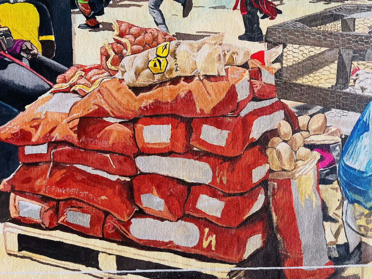 Hlazo15's tweet photo. The detail on this painting is insane😭🔥🖼️
Titled: Back to Life 2

#FIFAWomensWorldCup2023 #capetown #Taxistrike #ArtistOnTwitter #Nthabiseng #southafrica https://t.co/CzVPGKtnHk
