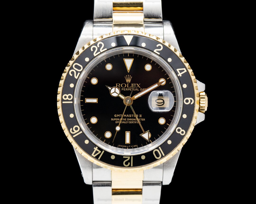 EuropeanWatchCo's tweet image. Rolex GMT Master II 18K / SS Black Dial. bit.ly/3DK9mt3 

#Rolex  
#GMTMasterII                                                                                            
#Horology
#Rolex16713T