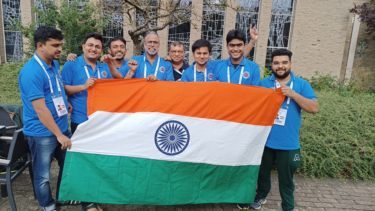 Media_SAI's tweet photo. 1⃣8⃣th World Youth Bridge Championships Veldhoven, 🇳🇱  Update  ✅

🇮🇳's U3⃣1⃣ (Youth) Bridge  Team wins🥉after defeating 🇨🇳 

Many congratulations Team 🇮🇳👏👏 https://t.co/f7387k6dBt