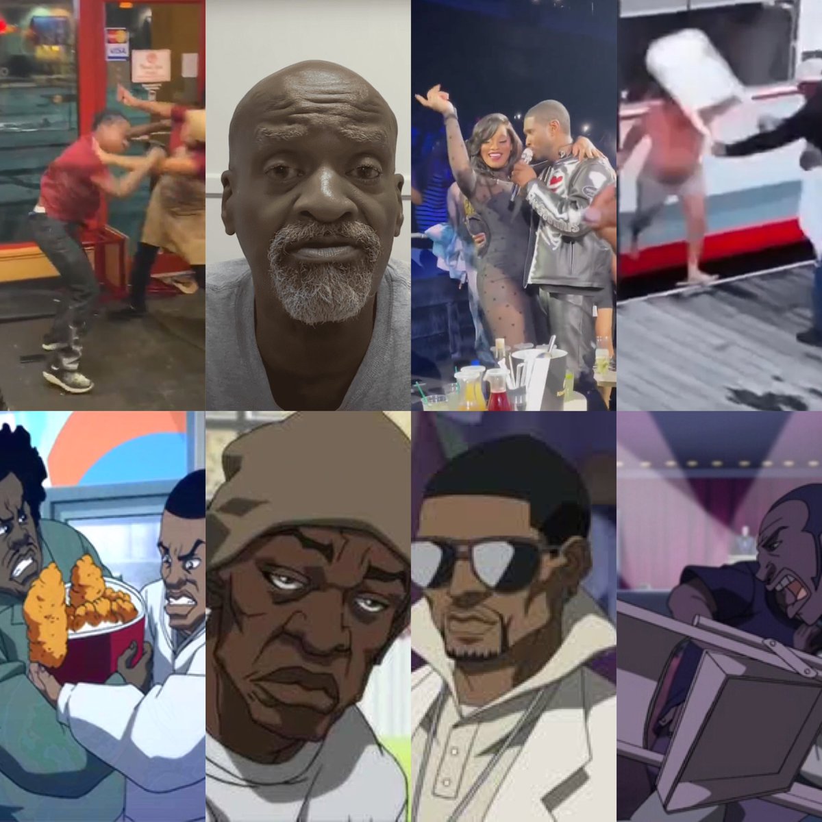 The simpsons has been on tv for over 30 Something years while
The Boondocks had 4 seasons! 
For them To predicted this much with this   accuracy is INSANE!!! 
And shows how much this show really  means to the culture!!