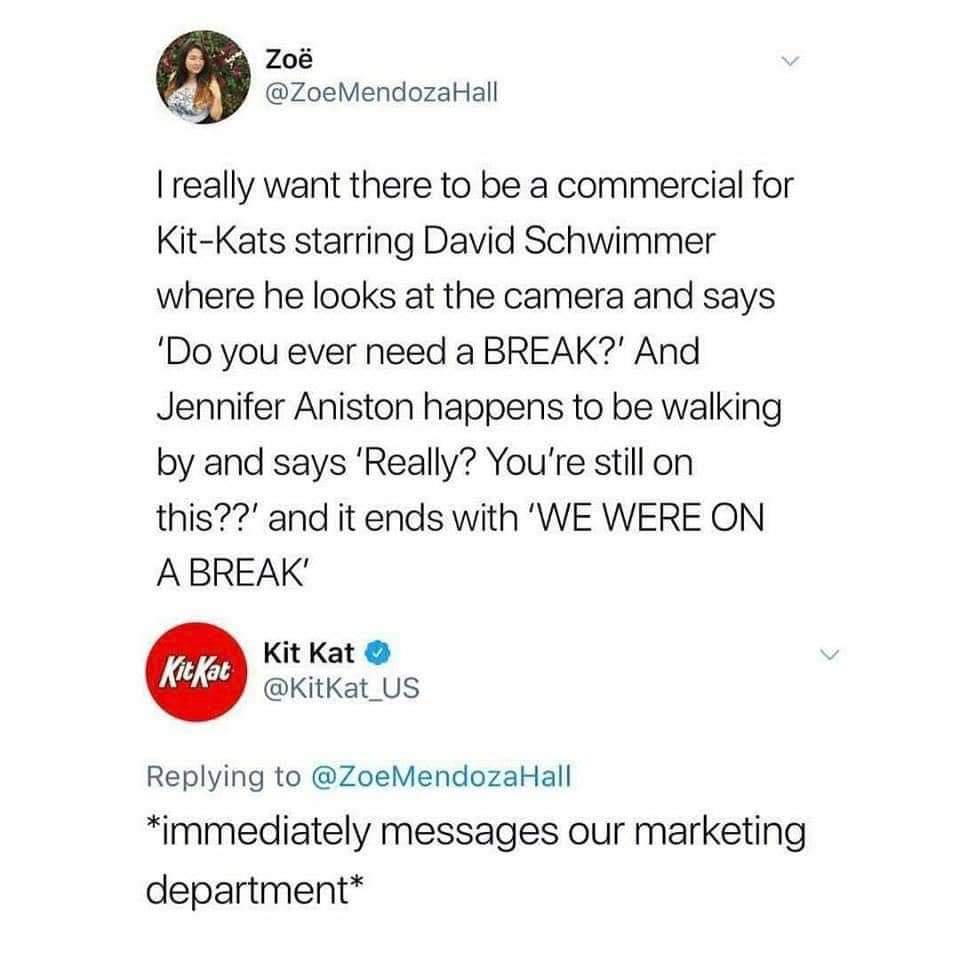 Teaaagan's tweet photo. @KITKAT ... https://t.co/RSHyAtCRn7