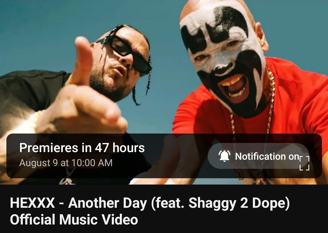 "Another Day" ft. Shaggy 2 Dope WORLD PREMIERE This Wednesday 8/9!! This is prolly one of the illest visuals I've done since Psycho! We can't wait to unleash this on yall! 
Tap in at: youtu.be/6e39OldeMU4 Turn your notifications ON, LIKE and Subscribe!!