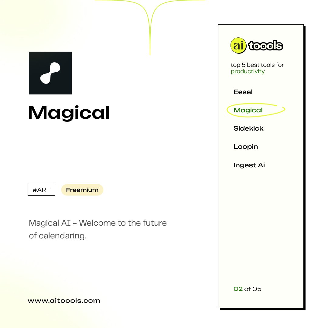 aitoools's tweet image. Boosting My Productivity Game with AI Tools! 🚀💼 These top 5 AI-powered tools have taken my efficiency to a whole new level. Say goodbye to time wasted and hello to ultimate productivity! 💪 #AIProductivity #EfficiencyEnhanced #GameChangerTools
