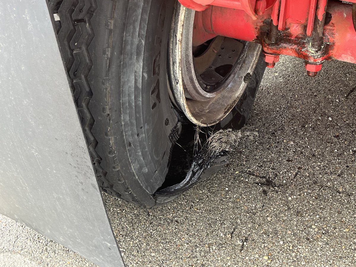 WestfieldFire's tweet image. Worn semi-trailer tires failed and caught fire on south bound U.S. 31 on ramp from S.R. 32. WFD Engine 381, Ladder 381 and Safety 308 were on scene. The fire was quickly extinguished by Engine 381 crew with water cans. #CShift