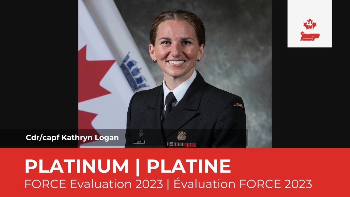 PSPOttawa's tweet photo. 👏👏👏 Congratulations to Cdr Kathryn Logan for reaching the Platinum incentive level in her #FORCEevaluation 2023. 🥇 Félicitations à la capf Kathryn Logan pour avoir atteint le niveau d'encouragement Platine lors de son #évaluationFORCE 2023. Bravo Zulu ! #CanMilTwitter https://t.co/jViRNk9l4X