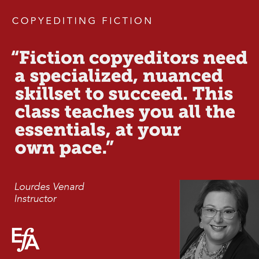 Interested in the difference between fiction and non-fiction copyediting? Then the EFA's Copyediting Fiction self-paced course is for you! To enroll please visit: the-efa.online/CEFictionSP