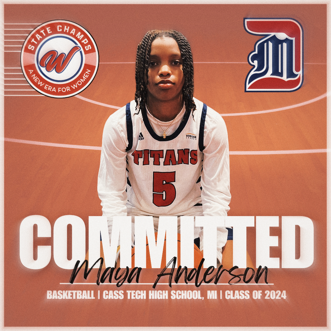 Congratulations to Class of 2024 graduate Maya Anderson from Cass Tech High School on her commitment to continue her basketball career at the Division 1 level at the University of Detroit Mercy! @iammayaanderson | @AthleticsCass1