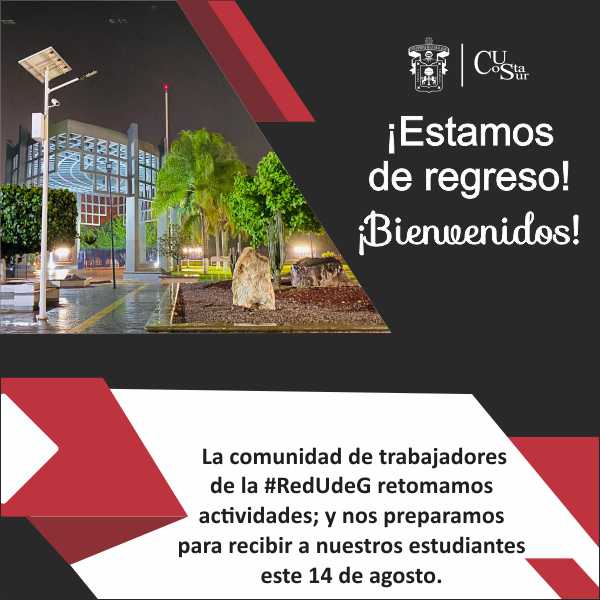 CUCSur's tweet image. ¡Estamos de regreso!

#CUCostaSur #RedUdeG
#UdeG #CalendarioEscolar2023B