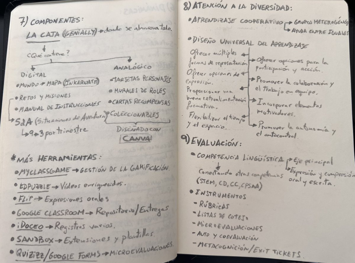 fernando_marti7's tweet photo. Comparto las anotaciones que he ido haciendo para diseñar la experiencia gamificada del próximo curso. La mayoría de los alumnos eligieron la temática de "Aventura épica" y "Mundo de fantasía" y como me sentía nostálgico, este año viviremos una aventura épica fantástica...🔮 https://t.co/4BwEi7guk5