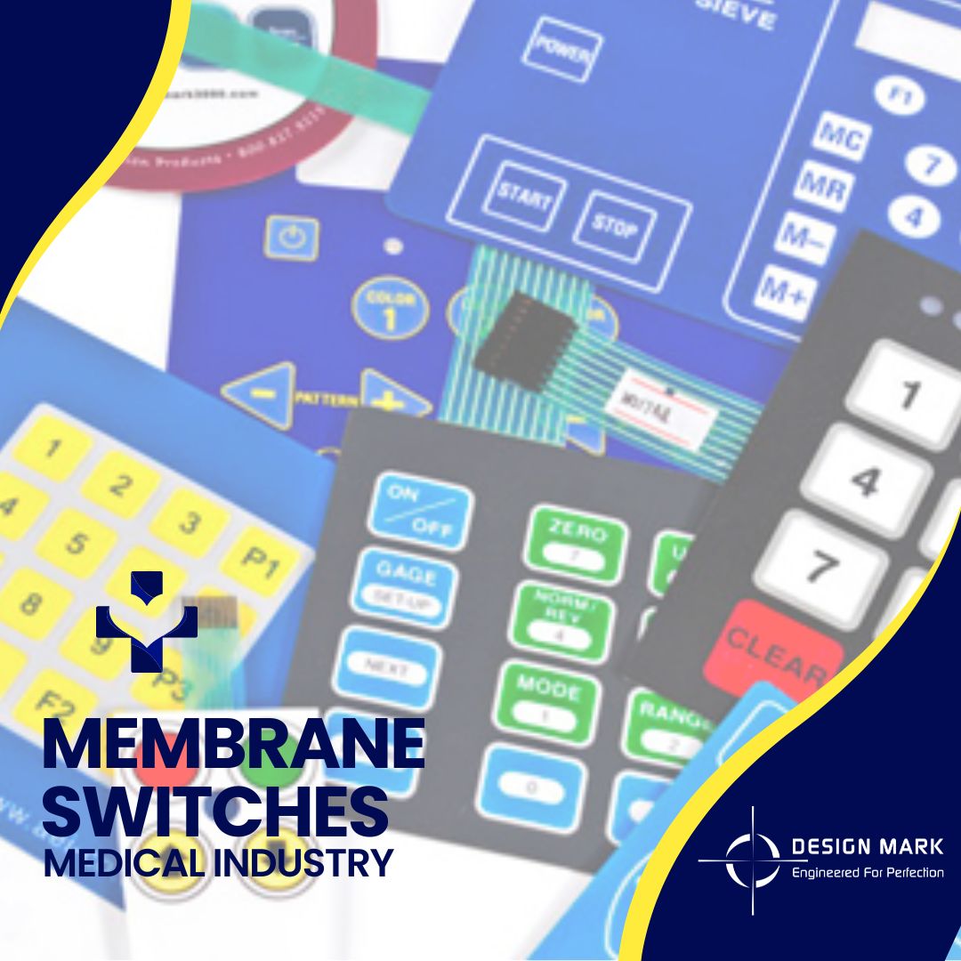 DesignMarkLLC's tweet image. Empower medical excellence with Design Mark's advanced membrane switches! 🏥 Our precision-engineered switches are tailored to meet the rigorous demands of the medical industry. Trust in technology that supports healing 💙 #MedicalInnovation #MembraneSwitches #DesignMark