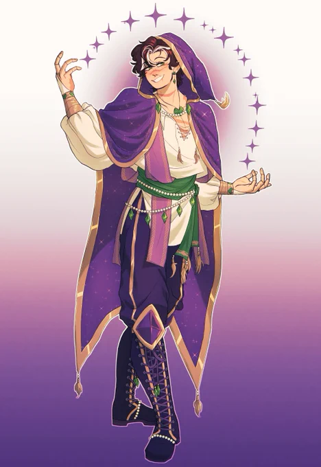 the magic merchant  (zoom for details)#lastlifefanart #goodtimeswithscarfanart 