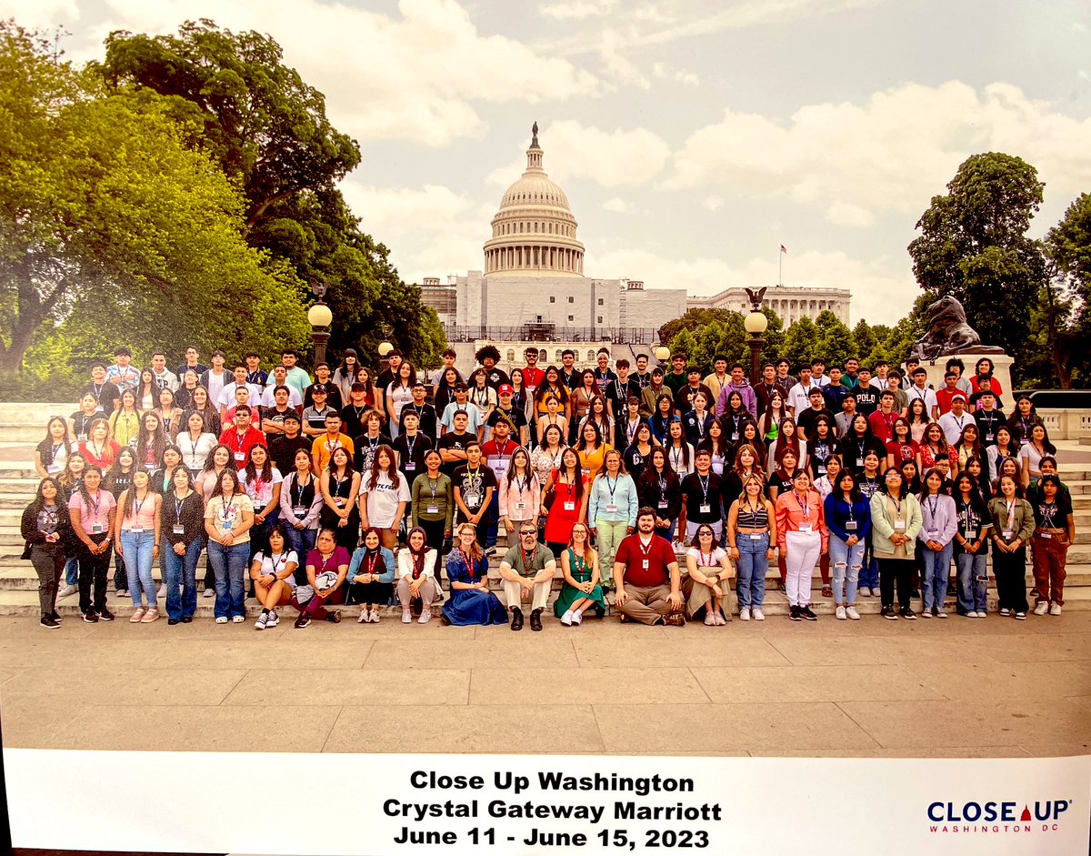 The Migrant Education Program had the honor to invite 16 of our students that we serve to Close Up Washington, D.C. this past June 2023. 
Our students had a lifetime experience learning and experiencing history and government.