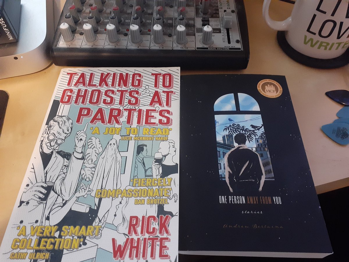 Finished Talking to Ghosts at Parties by @ricketywhite . Highly recommend it. Also just received One Person Away from You by @andrewbertaina . Looking forward to reading this one. #RecommendedReads