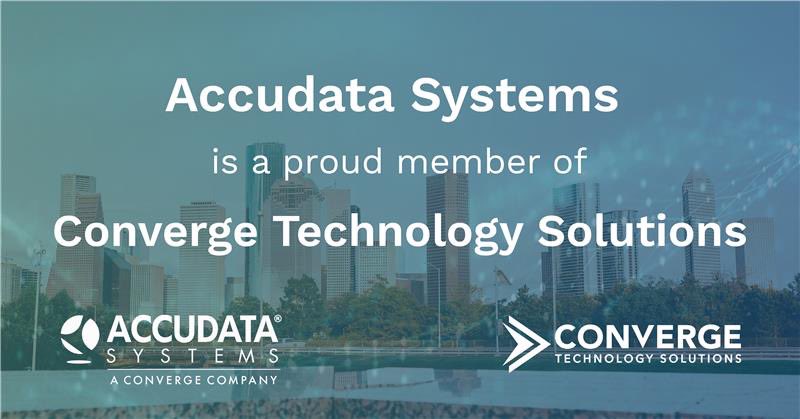 AccudataSystems's tweet image. As you may know, Accudata was acquired by Converge Technology Solutions in February 2021. As of 8/7/2023, this page will no longer post updates or new information. We hope you will continue to be a part of our journey by following @ConvergeTSC. #BetterTogether