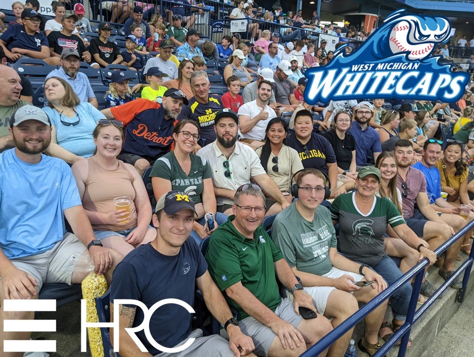 HRCengr's tweet photo. Take me out to the Ball Game! HRC team members from the Grand Rapids office attended a White Caps game for Rivalry Night at LMCU Ballpark. It was an exciting nine innings, with the Whitecaps beating the Lake County Captains 6-3!
#hrcengr #milb #wmwcaps #putmeincoach https://t.co/jPzgKwIBmZ