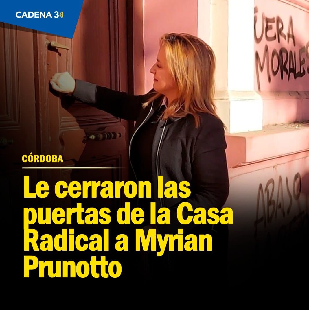 miguelnicolasok's tweet photo. Miriam Prunotto tiene que dirigirse a pedir asilo a su nueva sede, el partido Justicialista, en Bv. San Juan 579, porque ella misma se cerro las puertas de la UCR al ser candidata a Vice de Martin Llaryora. 
Basta de sobreactuar. https://t.co/SwnQKcF3Vw