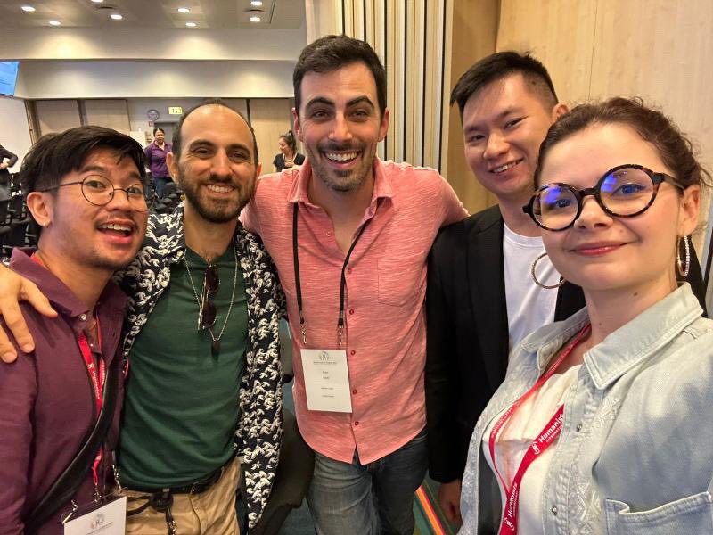 americnhumanist's tweet image. A couple memories from recent #WHC2023 in Copenhagen thanks to @evansaysblah @AtheistsLA @YoungHumanIntl @HumanistsInt #humanism