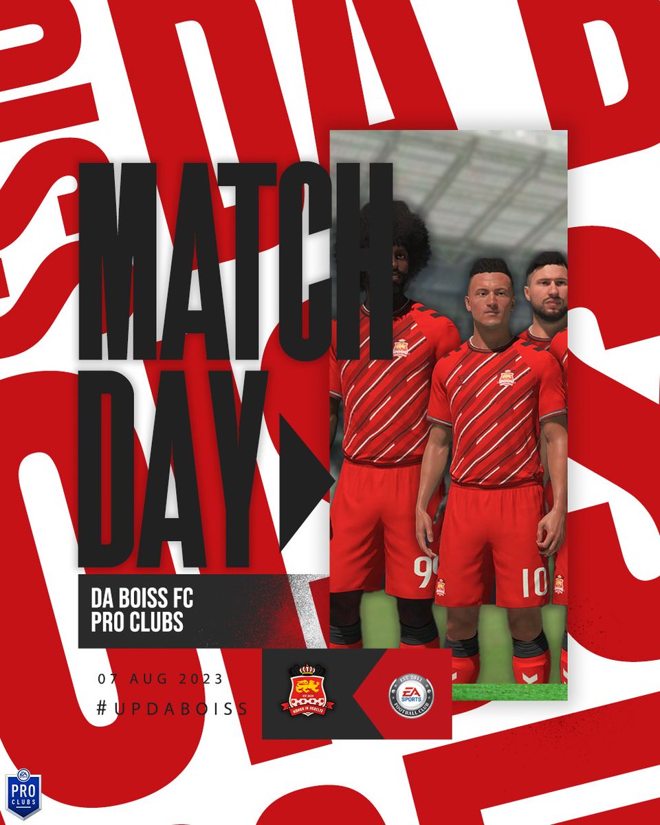 DaBoissFC's tweet photo. ๐ด ๐๐๐๐๐๐๐๐ ๐ด
@DaBoissFC are back in action tonight as we continue our new @EASPORTSFC ProClubs Division 4 Journey! ๐
Updates to follow. ๐๐ฒ
#DaBoissFC #UpDaBoiss #Division4 https://t.co/VjMtLVJbv1