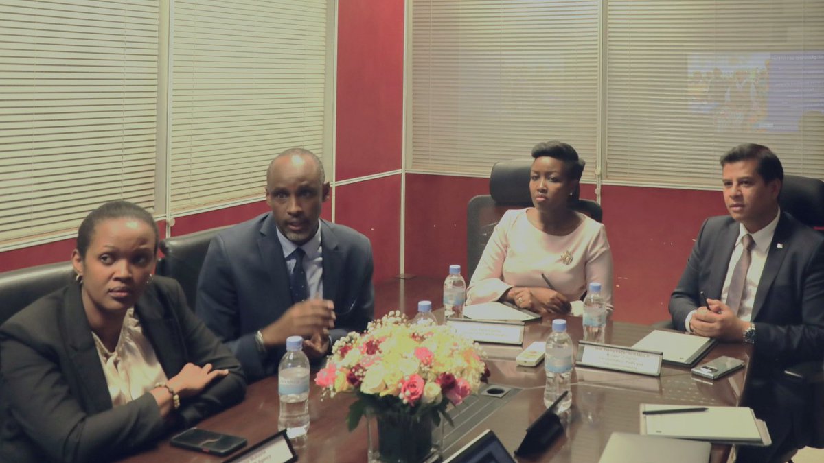 RwandaICT's tweet photo. Honored to have hosted Hon. Tahina RAZAFINDRAMALO, Minister of Digital Transformation,Posts &amp; Telecommunications from Madagascar @DMndpt for fruitful discussions on digitalization and potential areas of collaboration.We look forward to building a brighter digital future together. https://t.co/PuYXiy1QMD