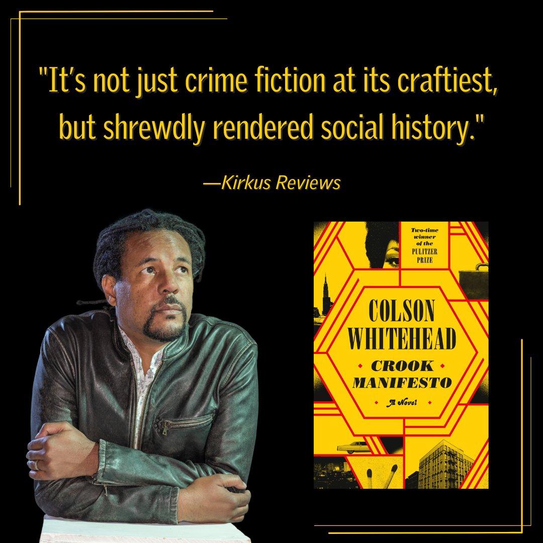 HotDocsCinema's tweet photo. .@colsonwhitehead lands in TO this week 😱
This Thursday, the 2-time Pulitzer Prize winning author of #HarlemShuffle takes the Hot Docs stage to discuss his new release #CrookManifesto with @CBCIsmaila!
Preorder a copy here to have it signed in person: https://t.co/UWRXFLsdXQ https://t.co/yYgrQQhLVz