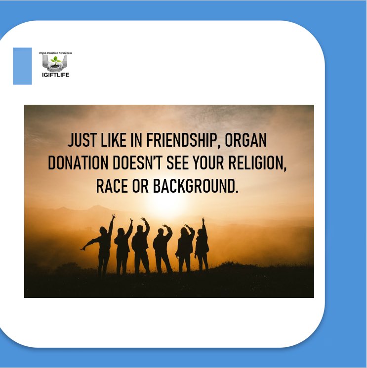 igiftlife's tweet photo. Uniting for a common cause: Organ donation knows no boundaries. So, join the movement of organ donation and help save lives.

#givelife #givehope #life #organdonation #donatelife #organdonationsaveslife #savelives #igiftlife https://t.co/nCCUV2x929
