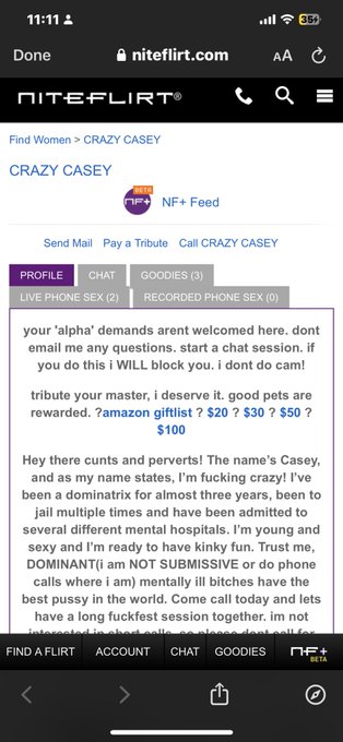 THIS ACCOUNT IS NOT ME. Plz help me get rid of it they are scamming my fans &amp; stealing!!!! @NiteFlirt<a href="/tag/onepiece"class="tags"><span>#onepiece</span></a>