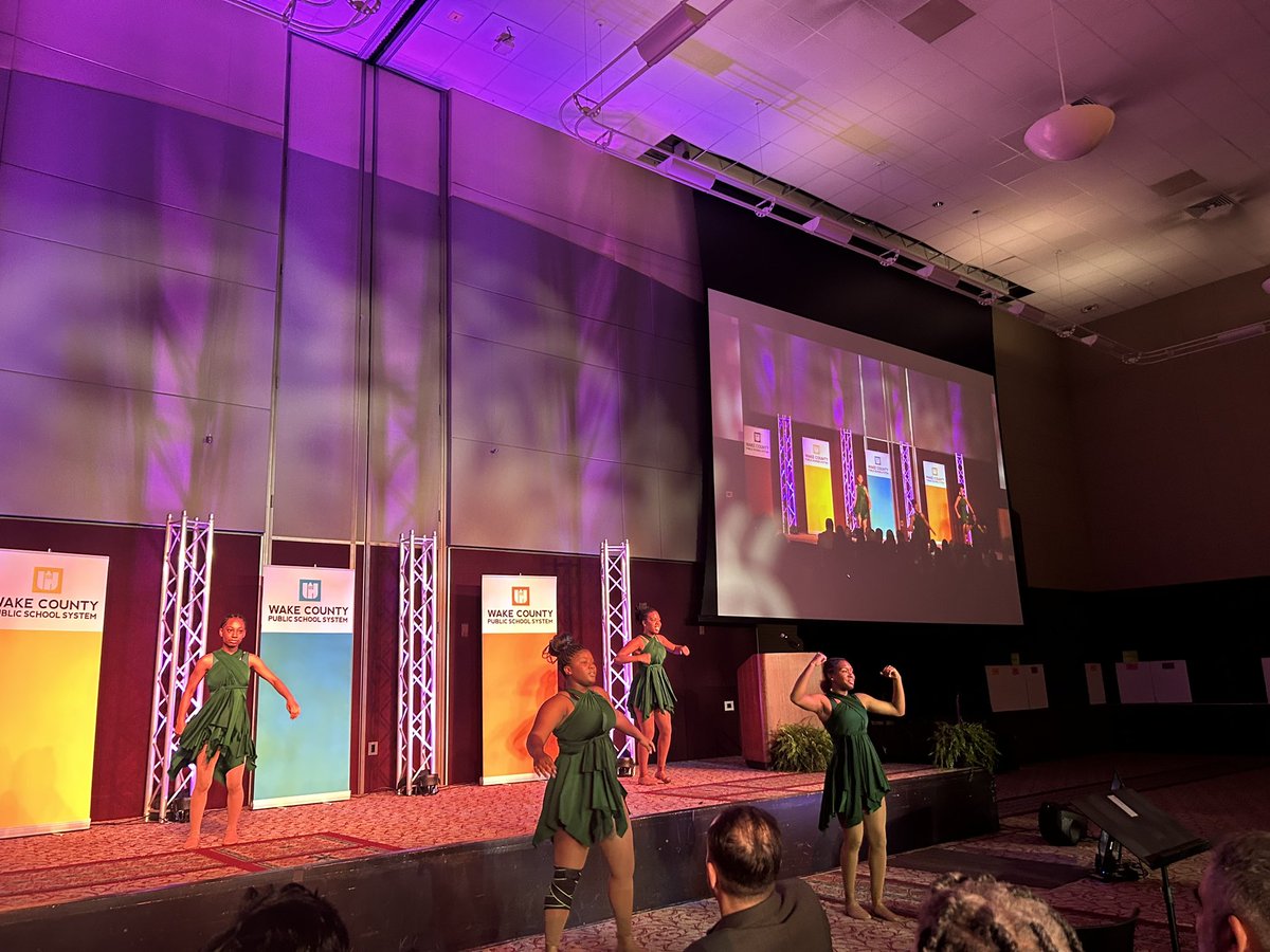 Inspirational @wcpss Summer Leadership Kickoff today! Lean into your why, see people for who they can become and exercise courageous faith! #excellence+#equity