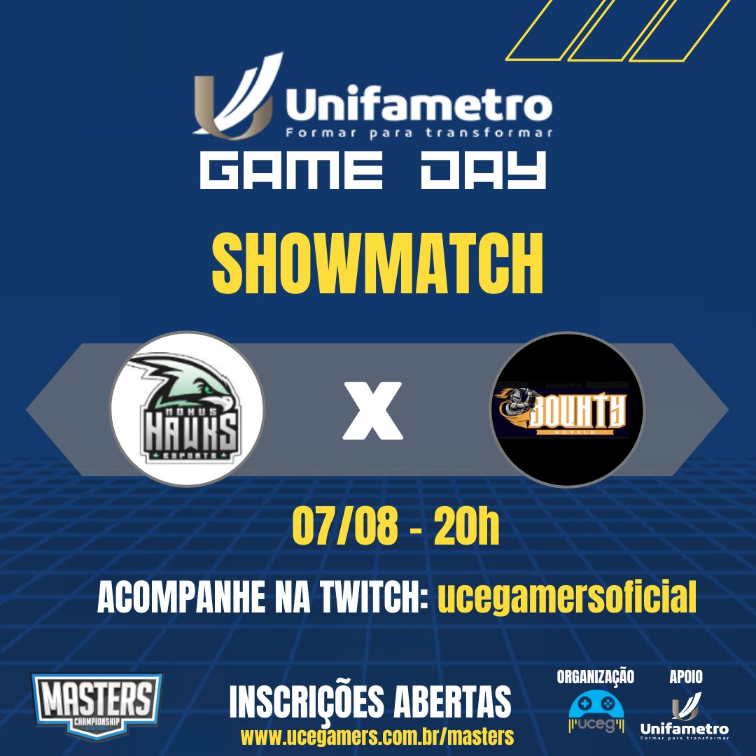 ucegamers's tweet photo. Hoje tem SHOWMATCH!
Noxus Hawks (@noxushawks) x BountyRoyals (@bountyroyals )
Às 20 horas
Acompanhem ao vivo:
YOUTUBE: https://t.co/0ikFR6uppw
TWITCH: https://t.co/pCzEj4FWAP https://t.co/P9xKTVBsm9