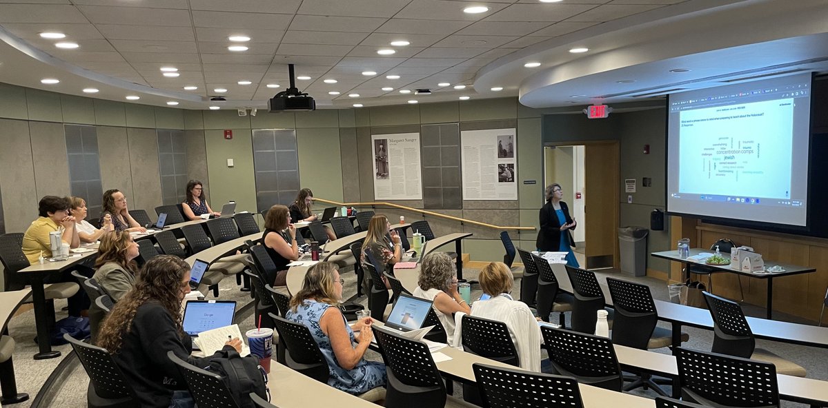 We'd like to give a big thank you to the brilliant Lynne Ravas for facilitating our Echoes &amp; Reflections teacher trainings, as well as the amazing educators who participated! If you missed it, visit hcofpgh.org &amp; echoesandreflections.org to find educational resources!