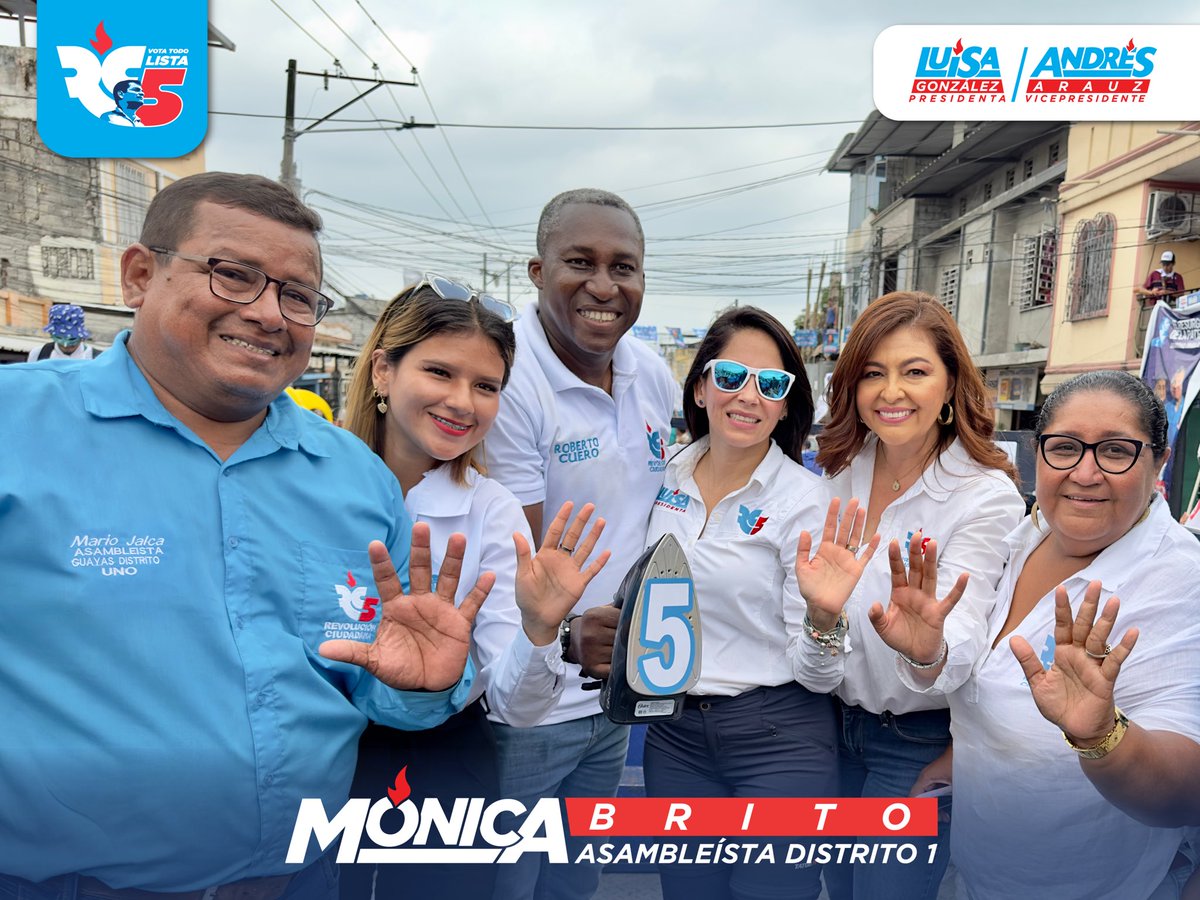 MonicaBritoRC's tweet photo. Que lindo recorrer la Parroquia Febres Cordero junto a @LuisaGonzalezEc, PRÓXIMA PRESIDENTA DE 🇪🇨
Es evidente que el triunfo contundente será en una sola vuelta y la victoria será hermosa 🩵🤚🏽
Este 20 de agosto #TodoTodito5
#LuisaMiPresidenta
#EcuadorMuyMuy
#AllYouNeedIs https://t.co/cxjoa5wCW0