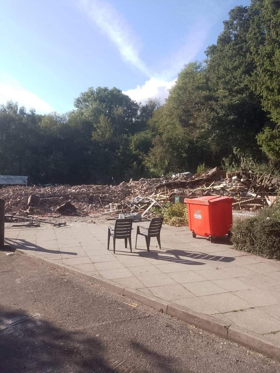 Soundrocketman's tweet image. Crooked house didnt even have an investigation. Knocked it down already.