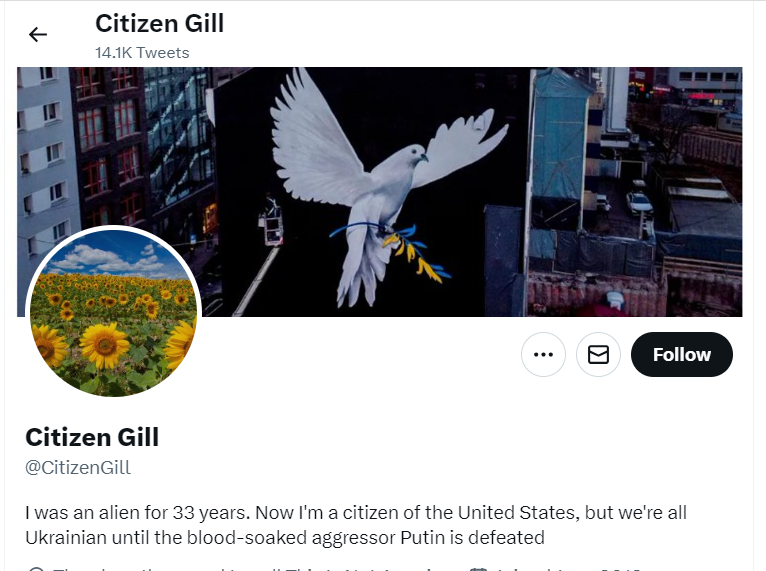 peaceonseas's tweet photo. @CitizenGill @ieDougMasters @Agility_Fan @desmondalan @TheDemocrats @realDonaldTrump @DNC Holy shit, you're just a regular old sociopath/ commie.

I am not now nor will I ever be Ukrainian. 😂

Nor are my fellow multi-gen Americans. https://t.co/sQyky8r5pt
