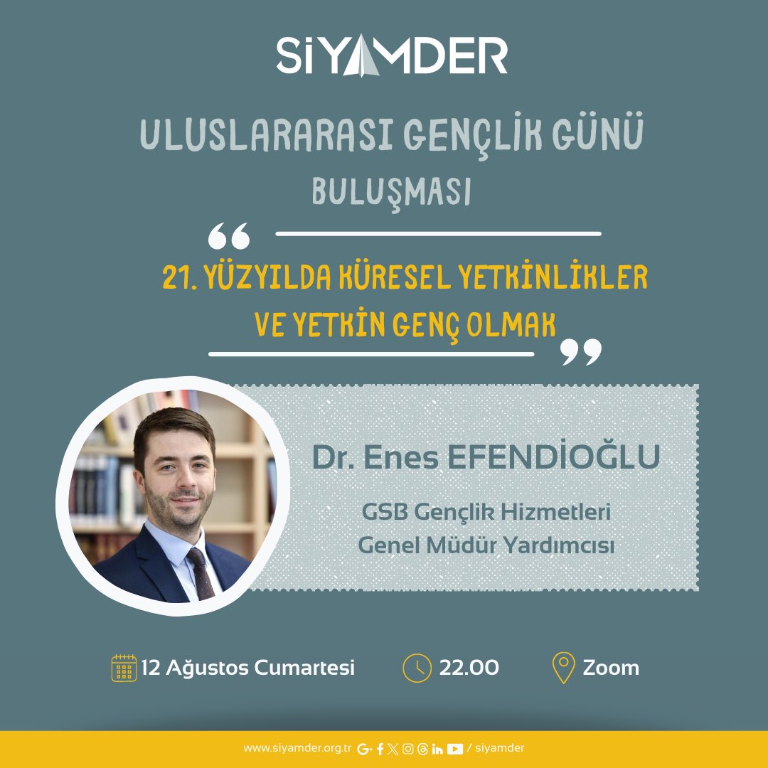 12 Ağustos Uluslararası Gençlik Günü'nde buluşuyoruz! 12 Ağustos Uluslararası Gençlik Günü, Birleşmiş Milletler Genel Kurulu tarafından 1999 yılında kabul edilen ve her sene kutlanan özel bir gündür.