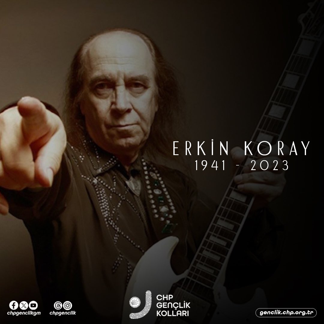Sanatçı Erkin Koray’ı kaybetmenin üzüntüsü içerisindeyiz. Öncüsü olduğu yenilikler ve eserler asla unutulmayacak. 

Erkin Koray’a Allah’tan rahmet, sanat camiasına ve sevenlerine başsağlığı dileriz.