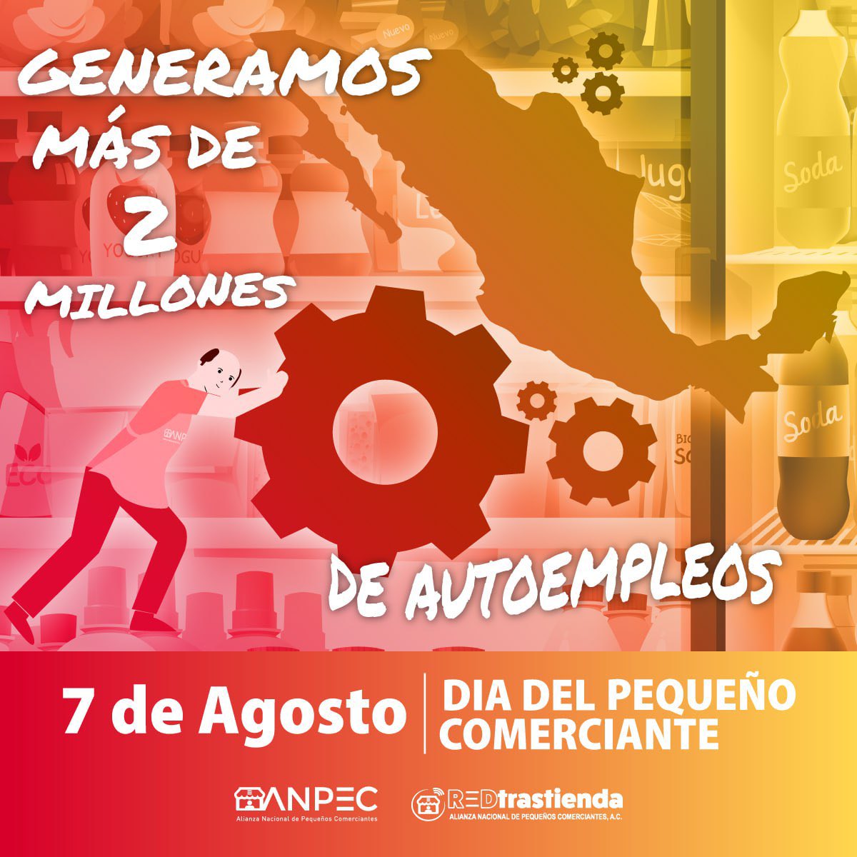 vigilante_cd's tweet photo. Hoy #7AgostoDíaDelPequeñoComerciante se le aplaude 👏🏻 por generar más de 2 millones de autoempleos https://t.co/3yoiTBZXG4