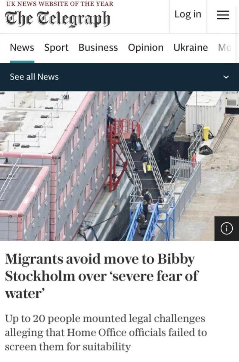 DavidVance's tweet photo. What? They arrived here by dingy crossing the English Channel but suddenly they have a “fear of water”? Absolute chancers. Deport! https://t.co/wNmKT3hYzy
