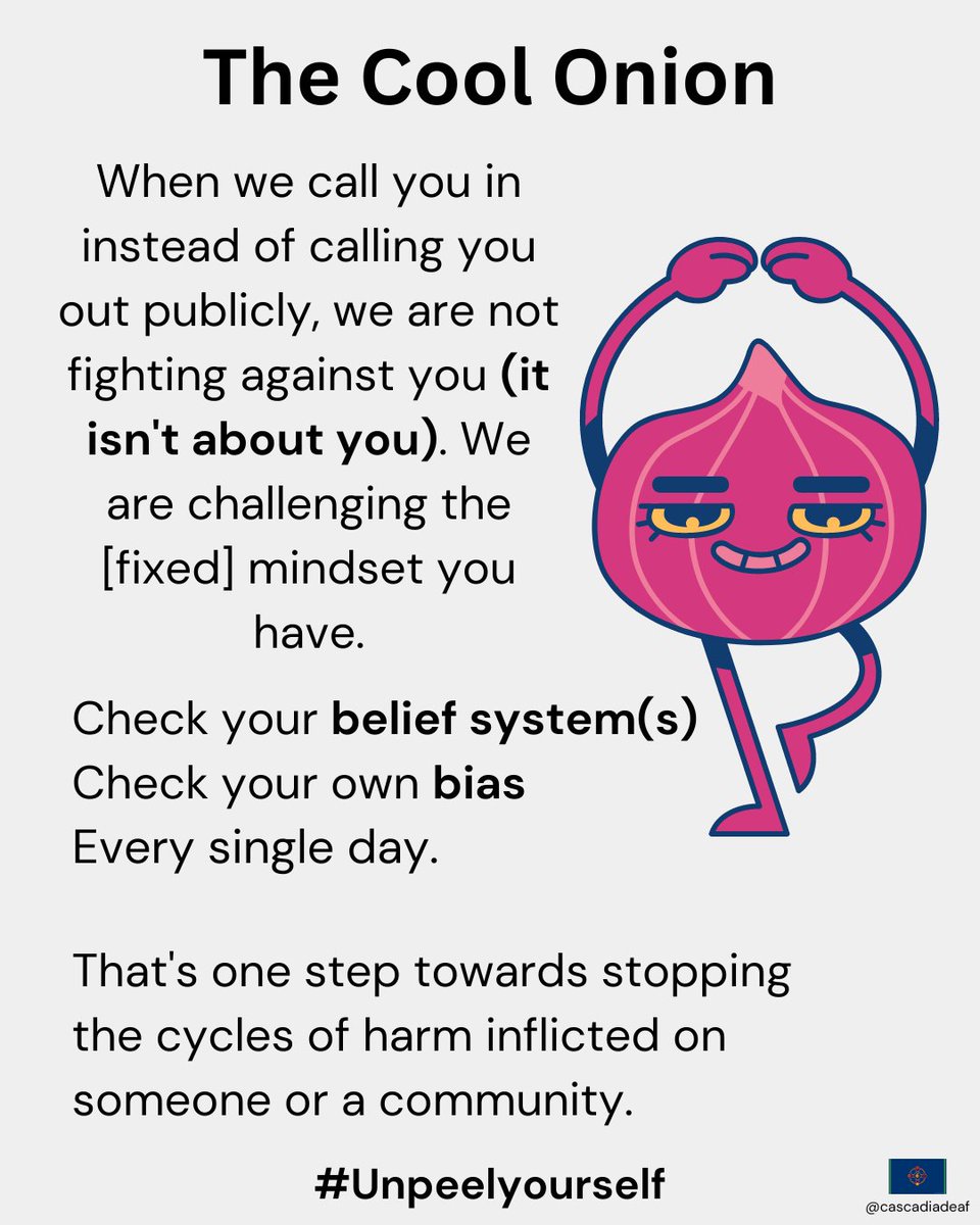 CascadiaDeaf's tweet photo. Happy [Reflective] Monday from CDN (Fighting Food Wisdom:

We decided to become creative with how we share our collective reflections (including individual reflections). As a social co-op  (member owned &amp; worker owned) valuing community wellness, we understood what it takes to https://t.co/LsF3VjDVlm