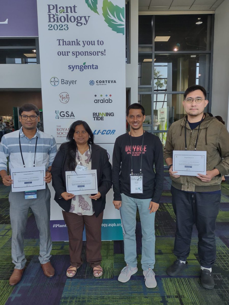 ASPB-ARN Hackathon 2023

Very enjoying to work with Drs Kutubuddin Mola, Suma Basak, Shyam Gundu  as a team to convince you: Mobile CRISPR/Cas9 RNA can be the answer to enforce the crop resistance without DNA integration.

#PlantBio2023