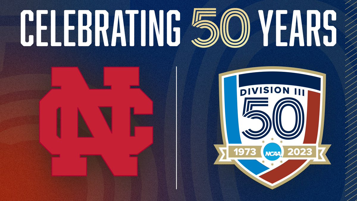 Celebrating the past. Honoring the present. Looking forward to the future.
North Central College is proud to celebrate the 50th anniversary of Division III.

#WeAreNC #DIII50