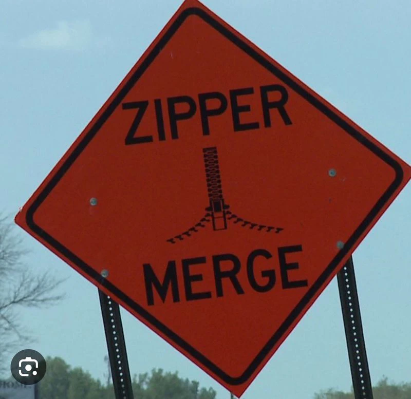 mspwestmi's tweet photo. It is zipper merge Monday!
The purpose of "zipper merge" is to limit backups in heavy traffic, especially so the backups that do happen don't extend so far back that they impact other interchanges. Backups are more likely to happen when drivers slide over too early, leaving 1/2 https://t.co/s8KYHGM0ry