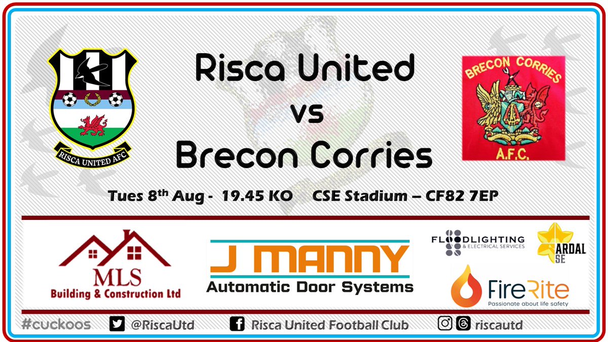 ⚽️ Next Up⚽️

Quick return to <a href="/ArdalSouthern/">Ardal Southern</a> as we look to  bounce back from Saturdays result. 24hrs until we KO against <a href="/BreconCorriesFC/">Brecon Corries AFC</a> at <a href="/CSEYstradMynach/">CSE Ystrad Mynach</a>.
#cuckoos