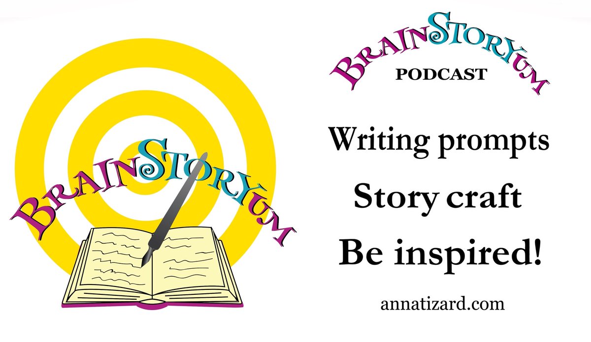 Looking for an entertaining #podcast?

Brainstoryum isn't just for #writers.

I hope to inspire geeks, oddbods, imaginative ppl &amp; deep thinkers alike.

It's fun &amp; a little existential; it's dark &amp; downright silly.

Listen &amp; join in at annatizard.com/brainstoryum.

#writingcommunity🖌