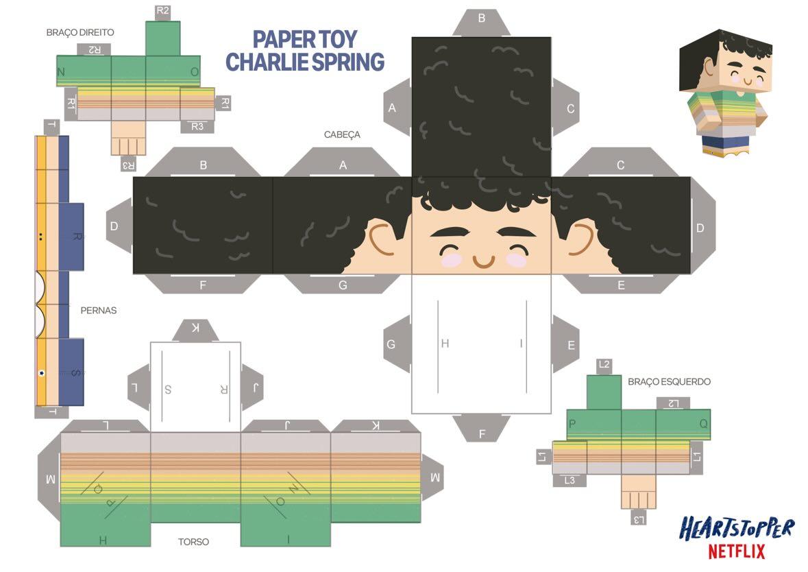 brheartstopper's tweet photo. FOFURA! A Netflix liberou os paper toys de Nick e Charlie, de Heartstopper, para serem impressos e montados em casa! ❤️ https://t.co/2Gtp7btrBo