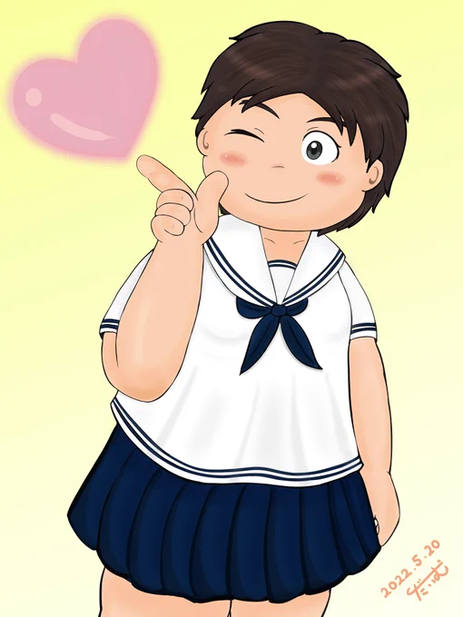 #これを見た人はセーラー服の画像を貼れ